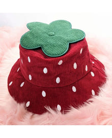  Strawberry Bucket Hat Corduroy Ver.