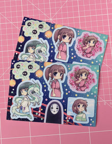  Spirited Away Sticker Sheets (Set of 2)