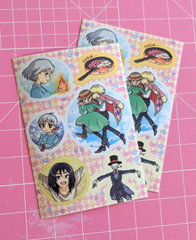  Howl's Moving Castle Sticker Sheets (Set of 2)