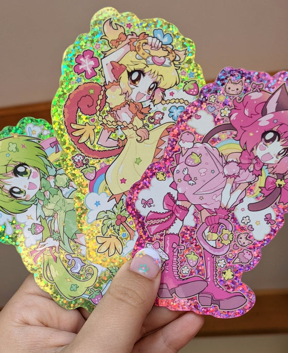 Deco Mew Mew Glitter Stickers