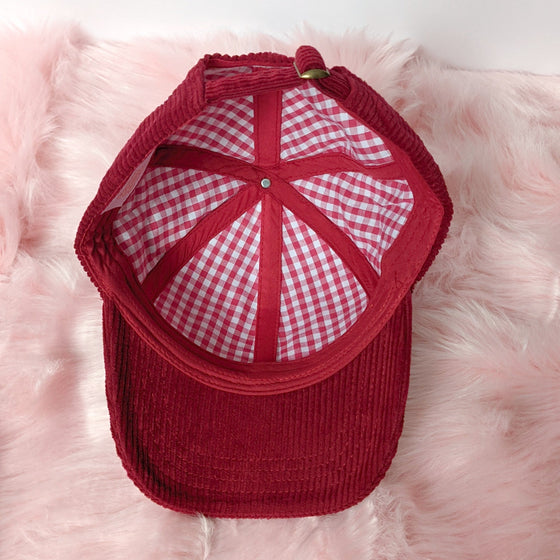 Strawberry Hat Corduroy Ver. Red