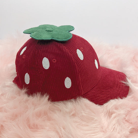 Strawberry Hat Corduroy Ver. Red