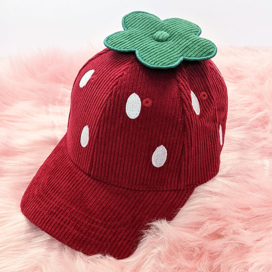 Strawberry Hat Corduroy Ver. Red