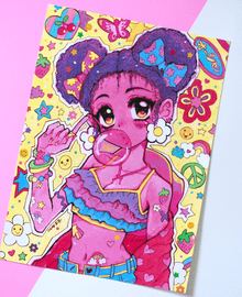  Neon Noelle Print