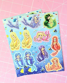  Mermaid Melody Sticker Sheets (Set of 2)