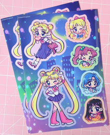  Sailor Moon 2 Sticker Sheets