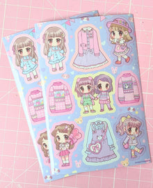  Fairy kei 2 Sticker Sheets