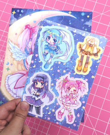 Madoka Magica Sticker Sheets (Set of 2)